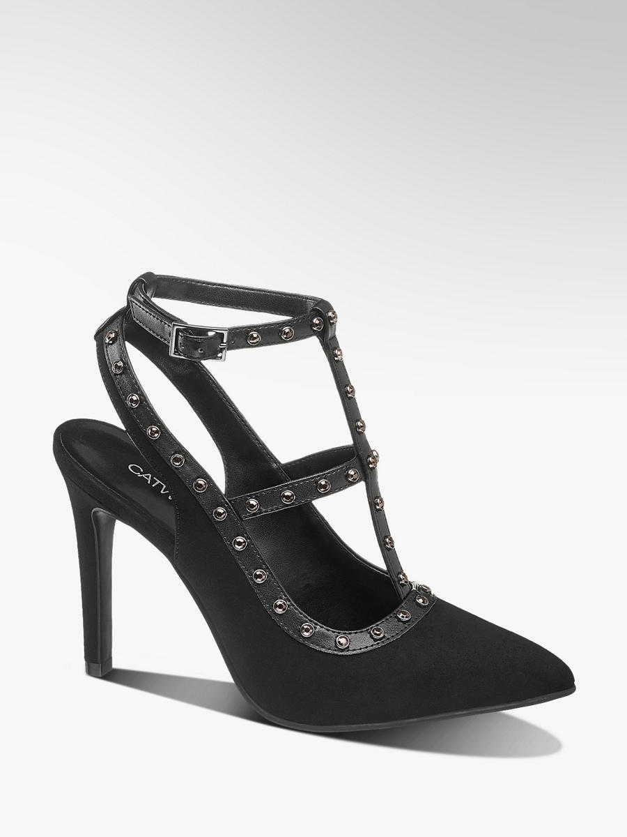 Pumps von Catwalk in schwarz DEICHMANN Deichmann catwalk high heels Pumps nieten Sandaletten 37